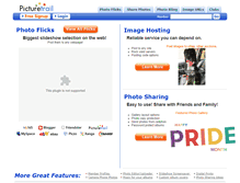 Tablet Screenshot of picturetrails.com